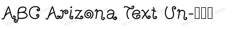 ABC Arizona Text Un字体转换